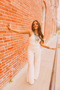 The Lilia Jumpsuit in Ivory