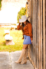 Load image into Gallery viewer, The Havre Denim Skort