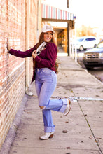 Load image into Gallery viewer, The Romer Top in Plum