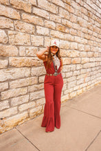 Load image into Gallery viewer, The Cree Jumpsuit in Burgundy