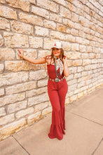 Load image into Gallery viewer, The Cree Jumpsuit in Burgundy