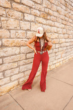 Load image into Gallery viewer, The Cree Jumpsuit in Burgundy