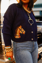 Load image into Gallery viewer, The High Horse Cardigan in Navy