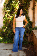 Load image into Gallery viewer, The Striped Alexandria Top in Khaki