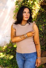 Load image into Gallery viewer, The Alexandria Top in Taupe