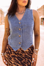 Load image into Gallery viewer, The Downtown Denim Vest