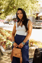 Load image into Gallery viewer, Jacquard Square Tank in Cream