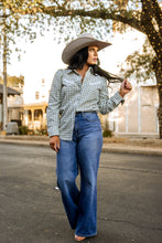 Load image into Gallery viewer, The Western Whimsy Top in Green