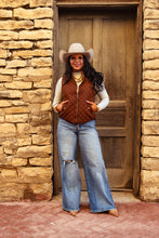 Load image into Gallery viewer, The Vaquera Vest in Dark Brown