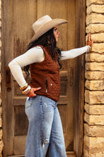 Load image into Gallery viewer, The Vaquera Vest in Dark Brown