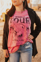 Load image into Gallery viewer, The 70s Rock Tee in Pink
