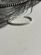 Load image into Gallery viewer, Thin Dainty Silver Cuff
