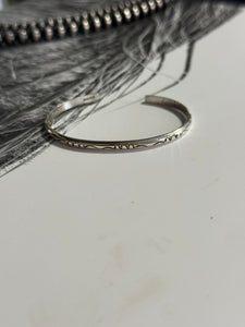 Thin Dainty Silver Cuff
