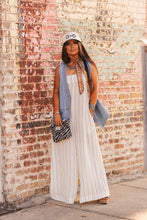Load image into Gallery viewer, The Prairie Pinstripe Jumpsuit
