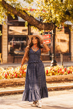 Load image into Gallery viewer, The Indigo Desert Maxi Skirt
