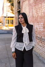 Load image into Gallery viewer, The Laced Up In Ivory Top
