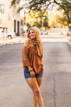 Load image into Gallery viewer, The Copper Canyon Top in Honey Brown

