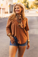 Load image into Gallery viewer, The Copper Canyon Top in Honey Brown
