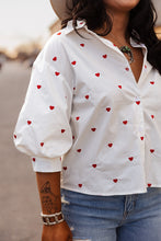 Load image into Gallery viewer, The Pretty Little Heart Top in White
