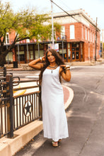 Load image into Gallery viewer, The Bluebonnet Breeze Dress in White
