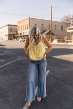 Load image into Gallery viewer, The Petal Pinktuck Tank In Yellow
