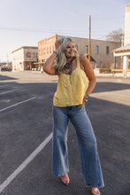 Load image into Gallery viewer, The Petal Pinktuck Tank In Yellow
