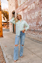 Load image into Gallery viewer, The Prairie Bell Top in Mint
