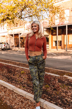 Load image into Gallery viewer, The Saddle Breeze Cropped Hoodie in Baked Clay
