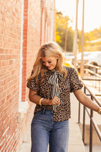 Load image into Gallery viewer, The Untamed Stripe Bow Top
