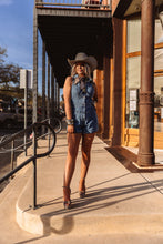 Load image into Gallery viewer, The Denim Doll Romper
