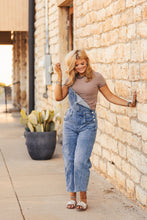 Load image into Gallery viewer, The Clayton Striped Tee in Mocha Brown
