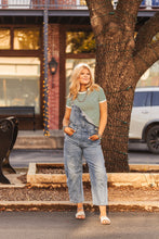 Load image into Gallery viewer, The Clayton Striped Tee in Kelly Green
