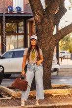 Load image into Gallery viewer, The Clayton Striped Tee in Mocha/Cream
