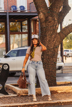 Load image into Gallery viewer, The Clayton Striped Tee in Mocha/Cream
