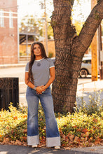 Load image into Gallery viewer, The Clayton Striped Tee in Navy
