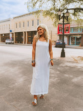 Load image into Gallery viewer, The Bluebonnet Breeze Dress in White
