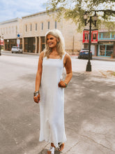 Load image into Gallery viewer, The Bluebonnet Breeze Dress in White
