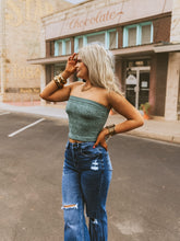 Load image into Gallery viewer, The Chaser Top in Dark Sage
