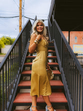 Load image into Gallery viewer, The Jillian Slip Dress in Mustard
