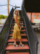 Load image into Gallery viewer, The Jillian Slip Dress in Mustard
