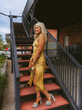 Load image into Gallery viewer, The Jillian Slip Dress in Mustard

