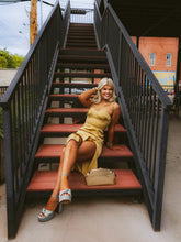 Load image into Gallery viewer, The Jillian Slip Dress in Mustard
