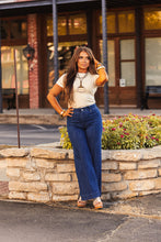Load image into Gallery viewer, The Clayton Striped Tee in Butter Yellow
