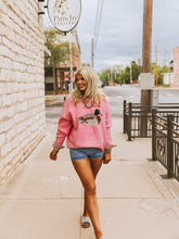 Load image into Gallery viewer, The Fowl Play Sweater in Pink

