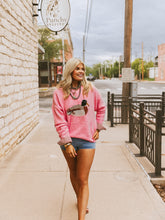 Load image into Gallery viewer, The Fowl Play Sweater in Pink

