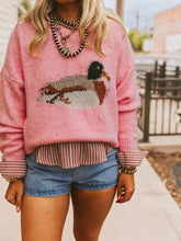 Load image into Gallery viewer, The Fowl Play Sweater in Pink
