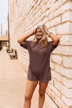 Load image into Gallery viewer, The Hattie Romper in Chocolate
