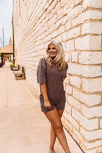 Load image into Gallery viewer, The Hattie Romper in Chocolate
