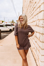 Load image into Gallery viewer, The Hattie Romper in Chocolate
