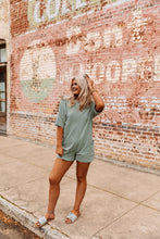 Load image into Gallery viewer, The Hattie Romper in Sage Green
